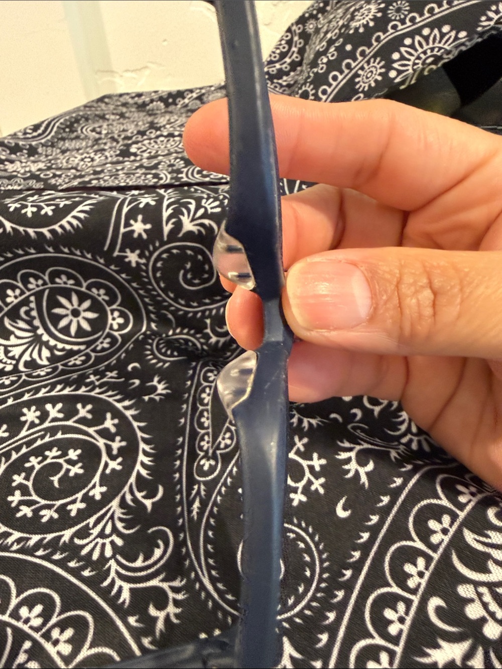 Oakley Navy Blue Rectangular Eyeglasses - Picture 4 of 6